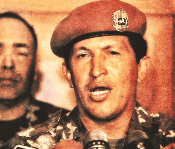 Lidera la insurrección cívico-militar en contra del gobierno corrupto de Carlos Andrés Pérez