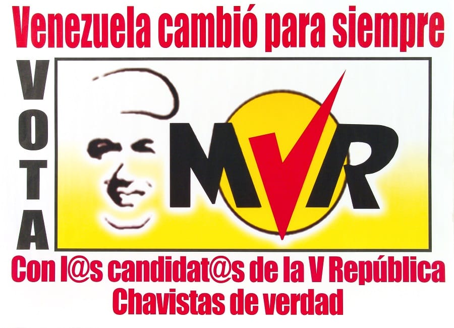 Se crea el Movimiento V República. MVR