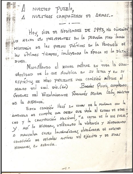 A nuestro pueblo