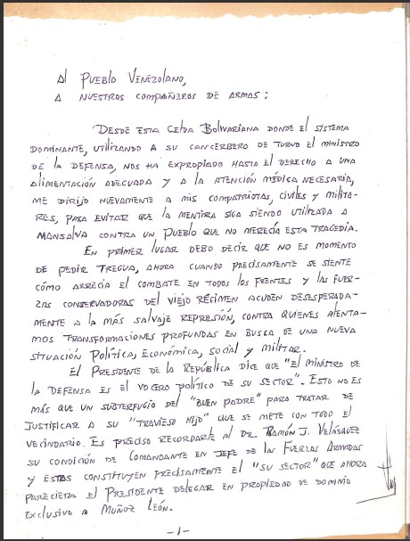 Al pueblo venezolano