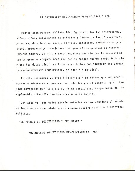 Movimiento Bolivariano Revolucionario 200