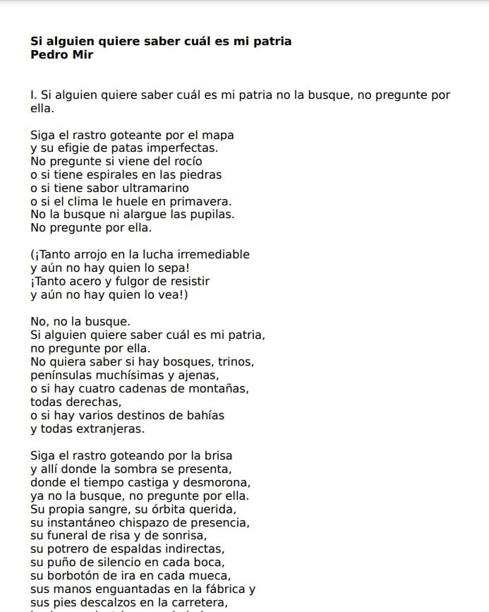 Si Alguien quiere saber cual es mi patria
